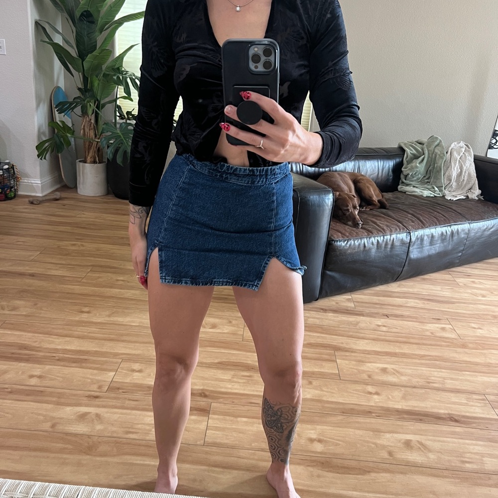 BDG denim skirt